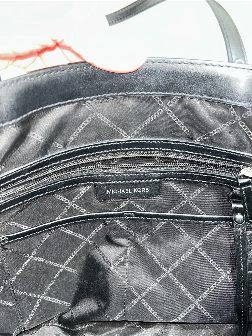 Michael Kors Black Zebra Tote Bag